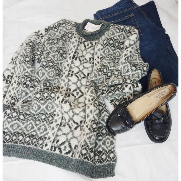 Coldwater Creek Wool/Mohair Chunky Sweater szLg - Picture 5 of 6